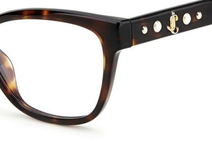 Okulary korekcyjne Jimmy Choo JC334 086 Prostokątne Havana