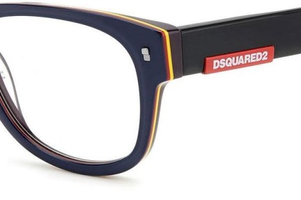 Okulary korekcyjne Dsquared2 D20048 9N7 Kwadratowe Niebieskie