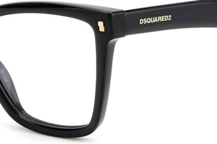 Okulary korekcyjne Dsquared2 D20059 807 Kocie oczy Czarne