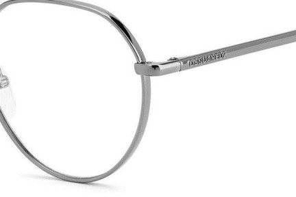 Okulary korekcyjne Dsquared2 D20019 KJ1 Okrągłe Srebrne