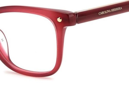 Okulary korekcyjne Carolina Herrera HER0084/G LHF Prostokątne Czerwone