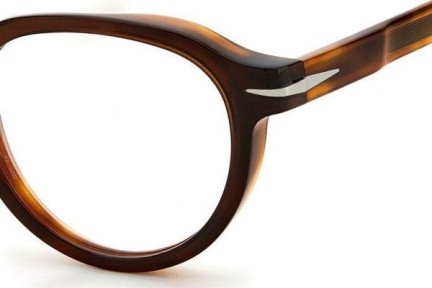 Okulary korekcyjne David Beckham DB7021 C9B Okrągłe Havana