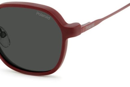 Okulary korekcyjne Polaroid PLD6184/CS LHF/M9 Polarized Kwadratowe Czerwone