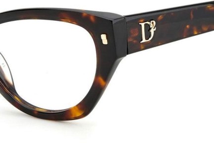 Okulary korekcyjne Dsquared2 D20043 086 Kocie oczy Havana