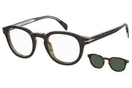 Okulary korekcyjne David Beckham DB1080/CS 086/UC Okrągłe Havana