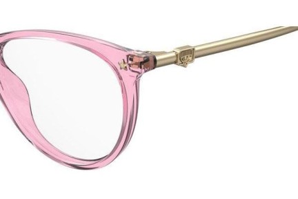 Okulary korekcyjne Chiara Ferragni CF1013 35J Kocie oczy Różowe