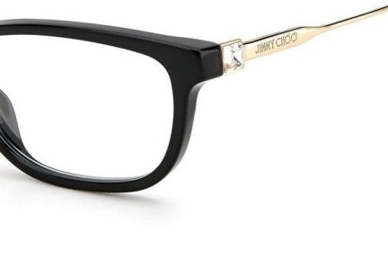 Okulary korekcyjne Jimmy Choo JC342 807 Prostokątne Czarne