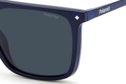 Okulary korekcyjne Polaroid PLD6166/CS PJP/C3 Polarized Kwadratowe Niebieskie