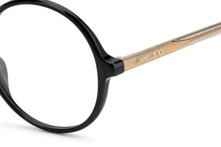 Okulary korekcyjne Jimmy Choo JC344 807 Okrągłe Czarne