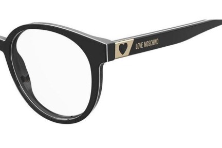 Okulary korekcyjne Love Moschino MOL584 7RM Okrągłe Czarne