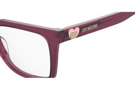 Okulary korekcyjne Love Moschino MOL603 MU1 Prostokątne Różowe