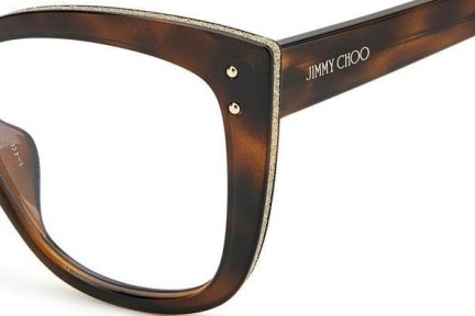 Okulary korekcyjne Jimmy Choo JC328/G 086 Kocie oczy Havana