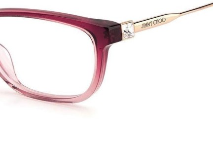 Okulary korekcyjne Jimmy Choo JC342 7W5 Prostokątne Różowe