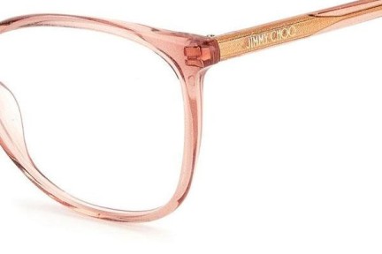 Okulary korekcyjne Jimmy Choo JC343 W66 Okrągłe Różowe