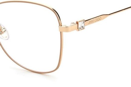 Okulary korekcyjne Jimmy Choo JC304 PY3 Kwadratowe Złote