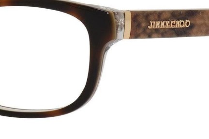 Okulary korekcyjne Jimmy Choo JC121 VTH Prostokątne Havana