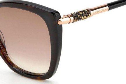 Okulary przeciwsłoneczne Jimmy Choo ROSE/S 086/HA Kwadratowe Havana