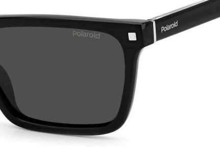 Okulary przeciwsłoneczne Polaroid PLD4116/S/X 807/M9 Polarized Prostokątne Czarne