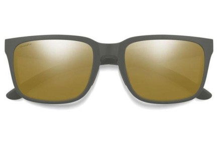 Okulary przeciwsłoneczne Smith HEADLINER FRE/QE Polarized Kwadratowe Szare