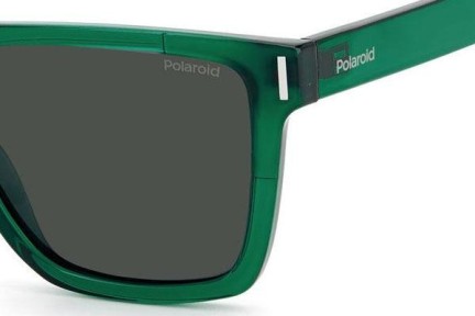 Okulary przeciwsłoneczne Polaroid PLD6176/S 1ED/M9 Polarized Kwadratowe Zielone