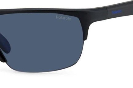 Okulary przeciwsłoneczne Polaroid PLD7041/S 0VK/C3 Polarized Prostokątne Czarne