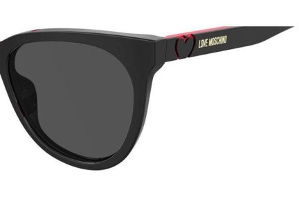 Okulary przeciwsłoneczne Love Moschino MOL039/S 807/IR Kocie oczy Czarne