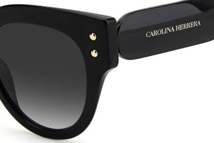 Okulary przeciwsłoneczne Carolina Herrera CH0008/S 807/9O Kocie oczy Czarne