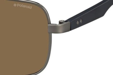 Okulary przeciwsłoneczne Polaroid PLD2042/S RW2/IG Polarized Kwadratowe Szare