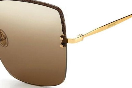 Okulary przeciwsłoneczne Jimmy Choo TAVI/S 01Q/HA Oversize Złote