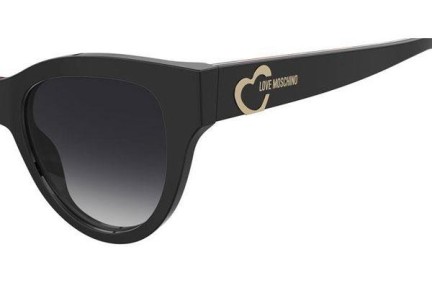 Okulary przeciwsłoneczne Love Moschino MOL053/S UYY/9O Kocie oczy Czarne