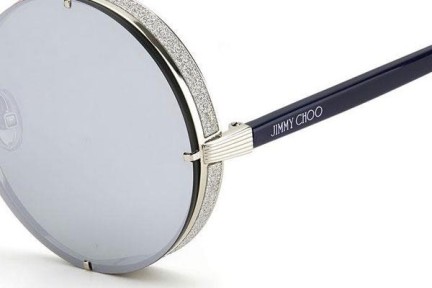 Okulary przeciwsłoneczne Jimmy Choo LILO/S 010/DC Okrągłe Srebrne