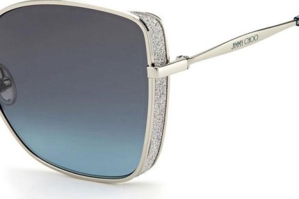 Okulary przeciwsłoneczne Jimmy Choo ALEXIS/S 010/I7 Kwadratowe Srebrne