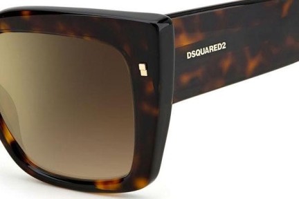 Okulary przeciwsłoneczne Dsquared2 D20017/S 086/JL Kocie oczy Havana