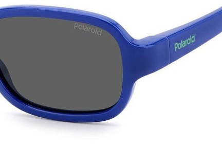 Okulary przeciwsłoneczne Polaroid Junior PLDK003/S PJP/M9 Polarized Owalne Niebieskie