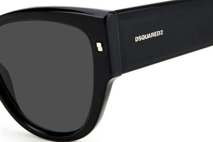 Okulary przeciwsłoneczne Dsquared2 D20016/S 2M2/IR Kocie oczy Czarne