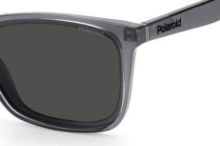 Okulary przeciwsłoneczne Polaroid PLD6144/S KB7/M9 Polarized Kwadratowe Szare