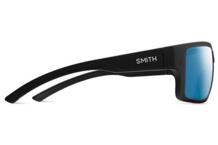 Okulary przeciwsłoneczne Smith Outback 124/QG Polarized Prostokątne Czarne