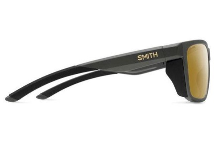 Okulary przeciwsłoneczne Smith Longfin 4VF/QE Polarized Kwadratowe Szare