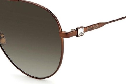 Okulary przeciwsłoneczne Jimmy Choo OLLY/S J7D/HA Pilotki (Aviator) Brązowe