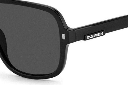 Okulary przeciwsłoneczne Dsquared2 D20003/S 807/IR Pilotki (Aviator) Czarne