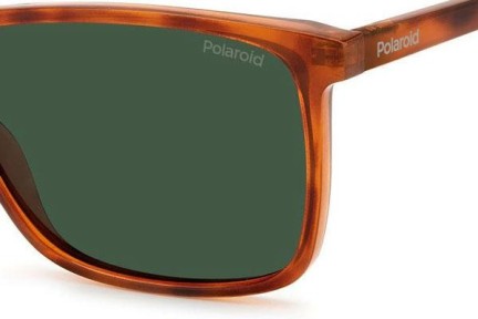 Okulary przeciwsłoneczne Polaroid PLD4137/S 0UC/UC Polarized Prostokątne Havana