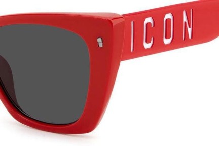 Okulary przeciwsłoneczne Dsquared2 ICON0006/S C9A/IR Kocie oczy Czerwone