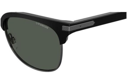 Okulary przeciwsłoneczne Polaroid PLD2076/S 807/M9 Polarized Browline Czarne