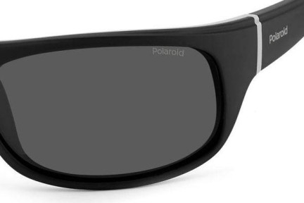 Okulary przeciwsłoneczne Polaroid PLD2125/S 08A/M9 Polarized Prostokątne Czarne