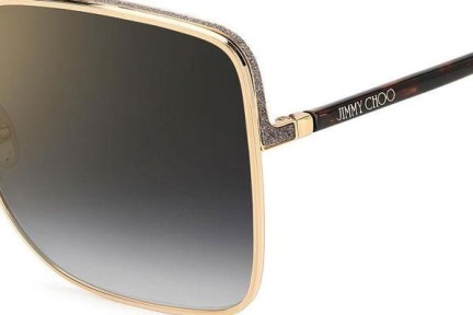 Okulary przeciwsłoneczne Jimmy Choo ALIANA/S 06J/FQ Oversize Złote