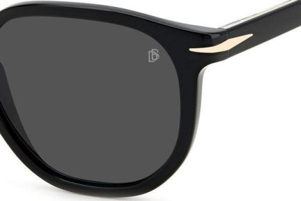 Okulary przeciwsłoneczne David Beckham DB1099/S 807/IR Kwadratowe Czarne