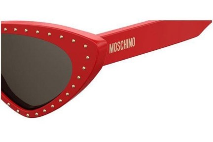 Okulary przeciwsłoneczne Moschino MOS006/S C9A/IR Kocie oczy Czerwone