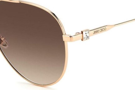 Okulary przeciwsłoneczne Jimmy Choo OLLY/S DDB/HA Pilotki (Aviator) Złote