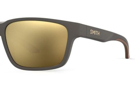 Okulary przeciwsłoneczne Smith BASECAMP FRE/QE Polarized Kwadratowe Szare