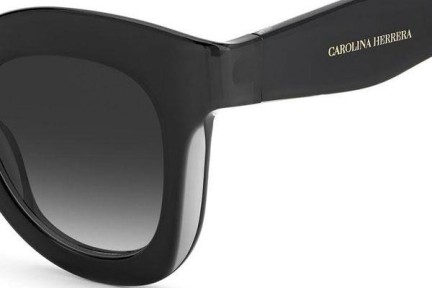 Okulary przeciwsłoneczne Carolina Herrera CH0014/S 08A/9O Kocie oczy Czarne